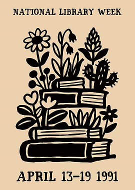 National Library Week 1991 Poster