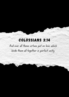 Colossians 3:14 Bible Verse