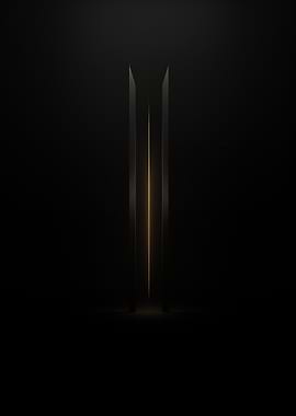 Dark Abstract Light Pillars