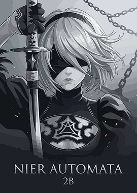 Nier Automata 2B with Sword