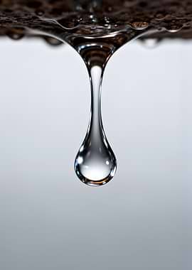 Water droplet falling