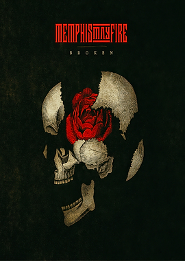 Memphis May Fire Broken Skull Rose