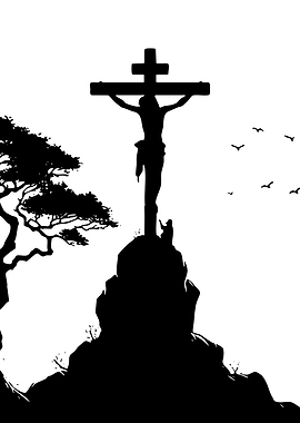 Jesus on the Cross Silhouette
