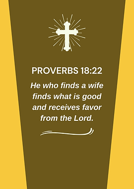 Proverbs 18:22 Bible Verse