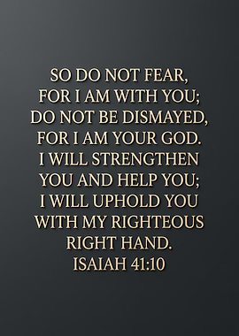 Isaiah 41:10 Bible Verse