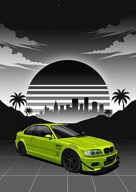 BMW M3 E46 green