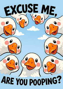 Funny Geese Asking 'Are You Pooping?'