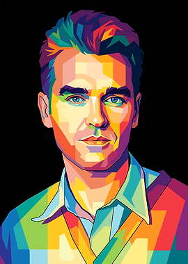 Morrissey Colorful Pop Art Portrait