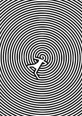 Hypnotic Figure in Concentric Circles