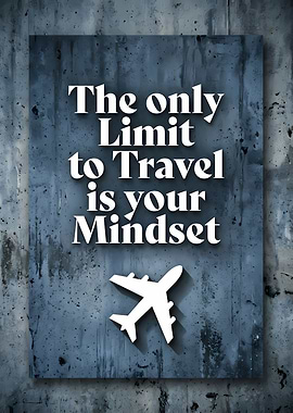 Travel Mindset Inspirational Poster