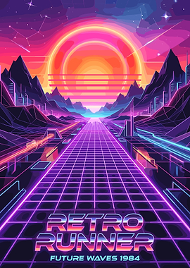 Retro Runner Future Waves 1984