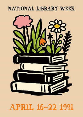 National Library Week 1991 Poster