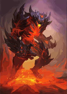Fiery Lava Monster