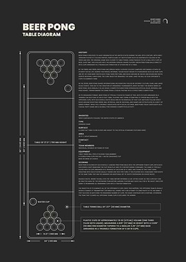 Beer Pong Table Diagram