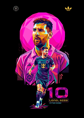 Lionel Messi Pop Art