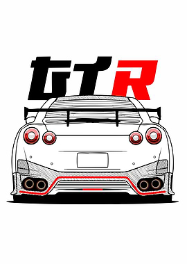 Nissan GT-R Rear View