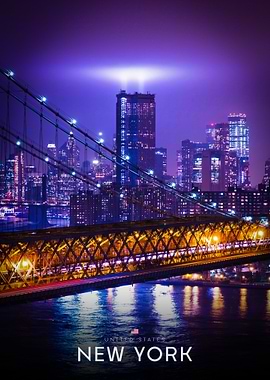 New York City Skyline at Night