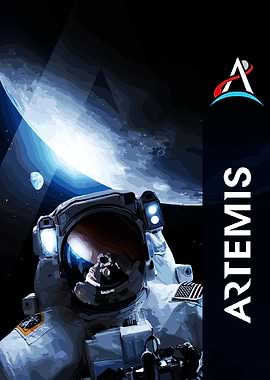 Artemis Astronaut in Space