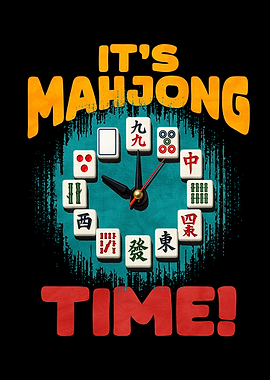 Mahjong Clock It's Mahjong Time