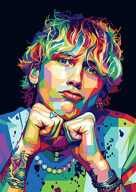 Machine Gun Kelly Pop Art Portrait