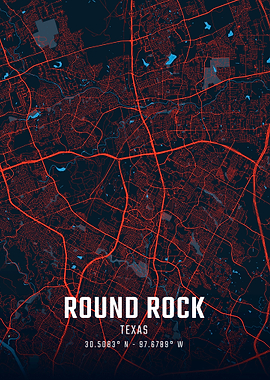 Round Rock Texas City Map