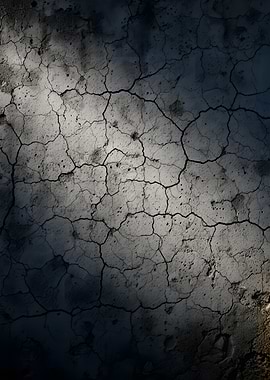 Cracked Concrete Texture with Dramatic Lighting