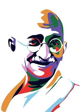 Mahatma Gandhi Pop Art Portrait