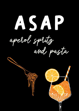 Aperol Spritz and Pasta