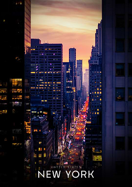 New York City Skyline at Dusk