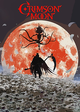 Crimson Moon Gothic Fantasy Art