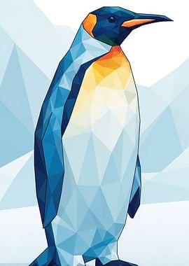 Geometric Penguin Illustration