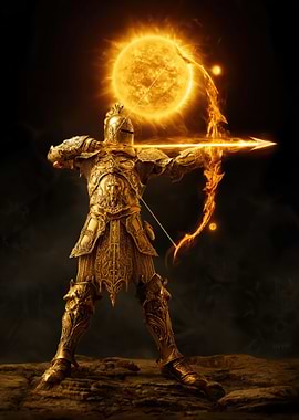 Golden Knight Archery with Sun