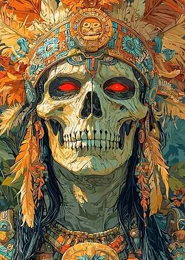 Aztec Skull Warrior