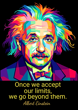 Albert Einstein Pop Art Quote
