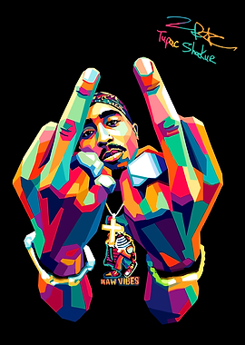 Tupac Shakur Pop Art Portrait