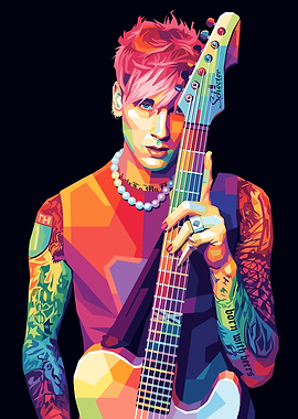 Machine Gun Kelly with Guitar