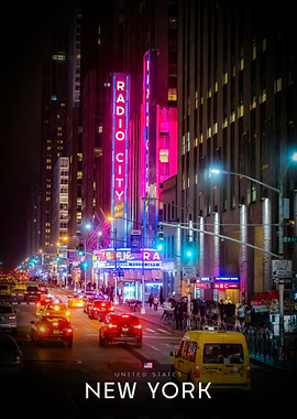 Radio City Music Hall at Night