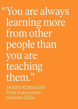 James Robinson Quote on Orange Background