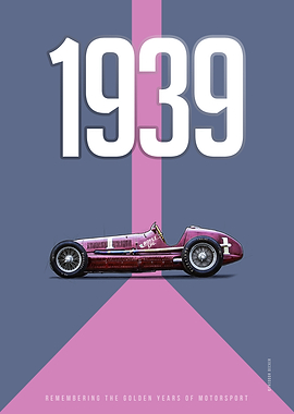 1939 Maserati Boyle Special Racing Car Poster