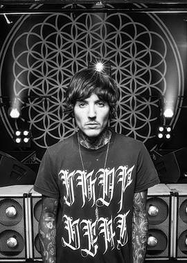 Oli Sykes in Black and White