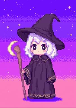 Pixel Art Witch