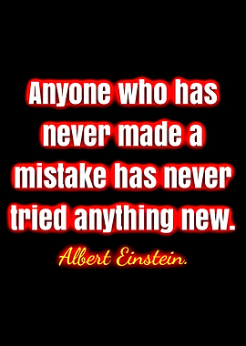 Albert Einstein quote about mistakes