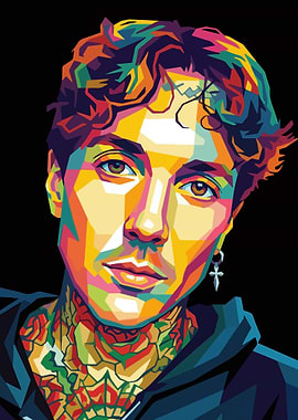 Pop Art Portrait of Oli Sykes