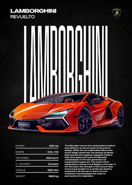Lamborghini Revuelto Poster