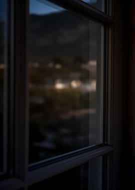 Window View at Dusk