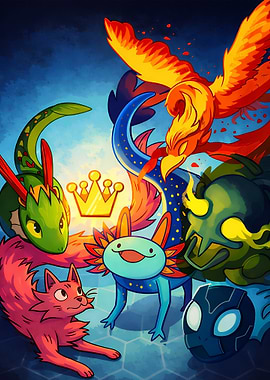 Mythical Creatures and a Crown