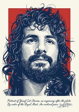 Yusuf Cat Stevens Engraving