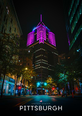 Pittsburgh Cityscape at Night