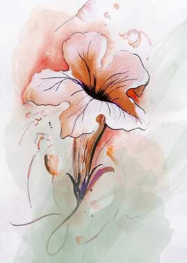 Earthy Tones Trumpet Flower