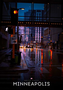 Minneapolis Cityscape at Night